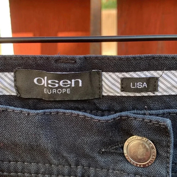 Olsen “Lisa” Navy Blue Midrise Jeans with Stretch, Mid weight - Picture 4 of 6